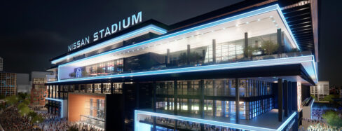 Titans New Nissan Stadium Rendering at night